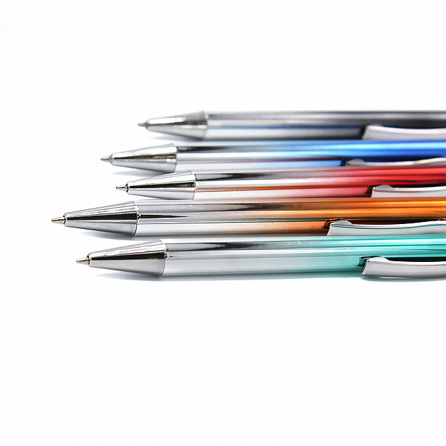 Ручка металлическая Синергия - Синий HH с логотипом в Белгороде заказать по выгодной цене в кибермаркете AvroraStore