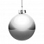 Елочный шар Finery Gloss, 10 см, глянцевый серебристый с логотипом в Белгороде заказать по выгодной цене в кибермаркете AvroraStore