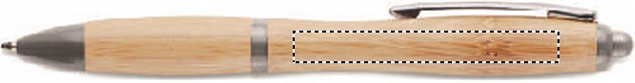 Ручка шариковая из бамбука и пл с логотипом в Белгороде заказать по выгодной цене в кибермаркете AvroraStore