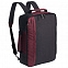Рюкзак для ноутбука 2 в 1 twoFold, серый с бордовым с логотипом в Белгороде заказать по выгодной цене в кибермаркете AvroraStore