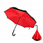 Зонт-трость механический  Chaplin, черно-красный-S с логотипом в Белгороде заказать по выгодной цене в кибермаркете AvroraStore