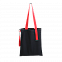 Шопер Superbag black (чёрный с красным) с логотипом в Белгороде заказать по выгодной цене в кибермаркете AvroraStore