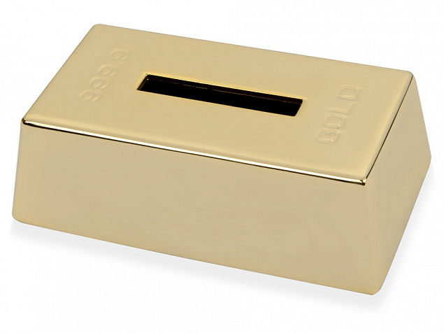 Копилка «Слиток золота» с логотипом в Белгороде заказать по выгодной цене в кибермаркете AvroraStore