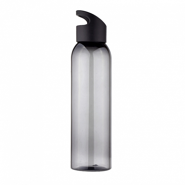 Бутылка пластиковая для воды Sportes, черная-S с логотипом в Белгороде заказать по выгодной цене в кибермаркете AvroraStore