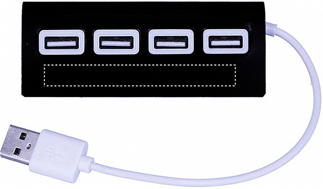 USB хаб на 4 порта с логотипом в Белгороде заказать по выгодной цене в кибермаркете AvroraStore