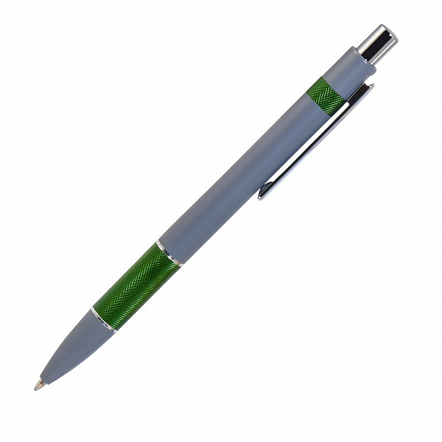 Шариковая ручка Colibri, серая/зеленая с логотипом в Белгороде заказать по выгодной цене в кибермаркете AvroraStore
