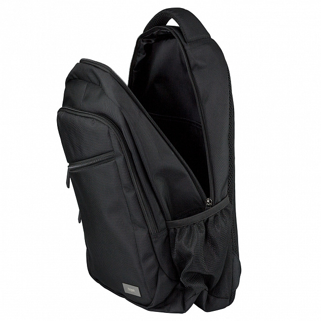 Спортивный рюкзак Delta, черный с логотипом в Белгороде заказать по выгодной цене в кибермаркете AvroraStore