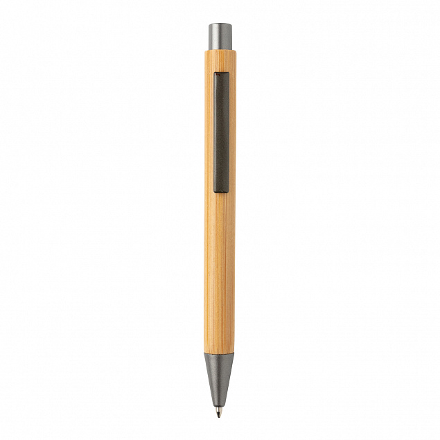 Тонкая бамбуковая ручка с логотипом в Белгороде заказать по выгодной цене в кибермаркете AvroraStore