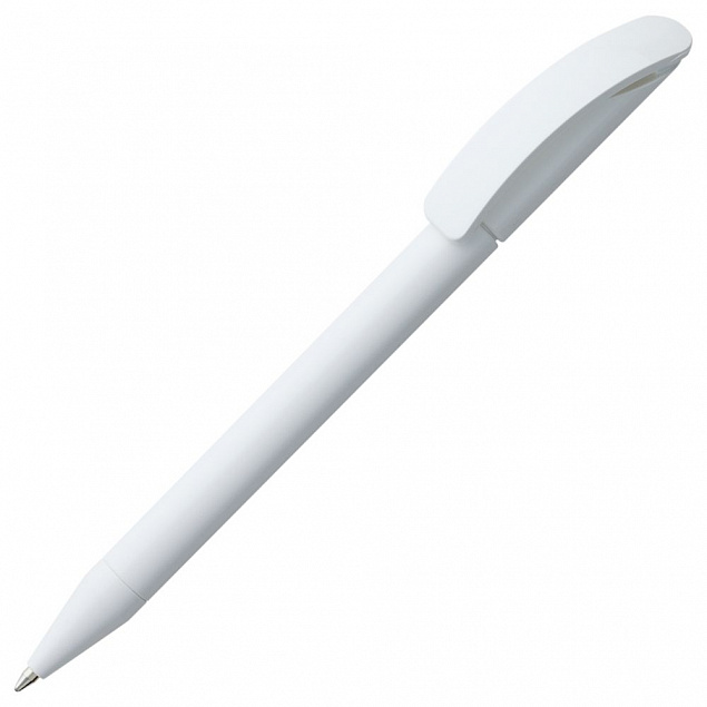Ручка шариковая Prodir DS3 TPP, белая с логотипом в Белгороде заказать по выгодной цене в кибермаркете AvroraStore