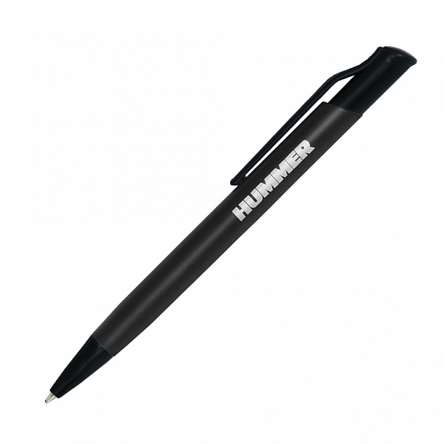 Шариковая ручка Grunge, черная с логотипом в Белгороде заказать по выгодной цене в кибермаркете AvroraStore