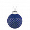 Елочный шар Queen, 8 см, синий с логотипом в Белгороде заказать по выгодной цене в кибермаркете AvroraStore