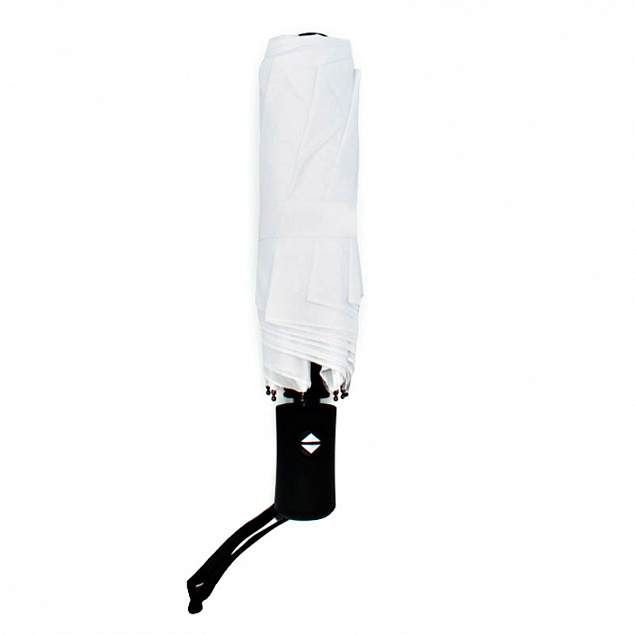 Автоматический противоштормовой зонт Vortex - Белый BB с логотипом в Белгороде заказать по выгодной цене в кибермаркете AvroraStore
