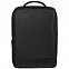 Рюкзак для ноутбука Santiago Slim с кожаной отделкой, черный с логотипом в Белгороде заказать по выгодной цене в кибермаркете AvroraStore