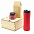 Подарочный набор Ирвин, красный (черный чай, мед с фундуком и какао) с логотипом в Белгороде заказать по выгодной цене в кибермаркете AvroraStore