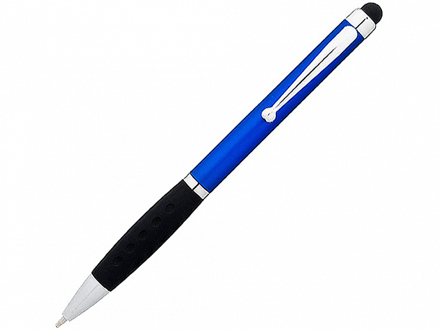 Ручка-стилус шариковая Ziggy черные чернила, синий/черный с логотипом в Белгороде заказать по выгодной цене в кибермаркете AvroraStore