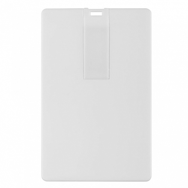 Флешка Card, 8 Гб, белая с логотипом в Белгороде заказать по выгодной цене в кибермаркете AvroraStore
