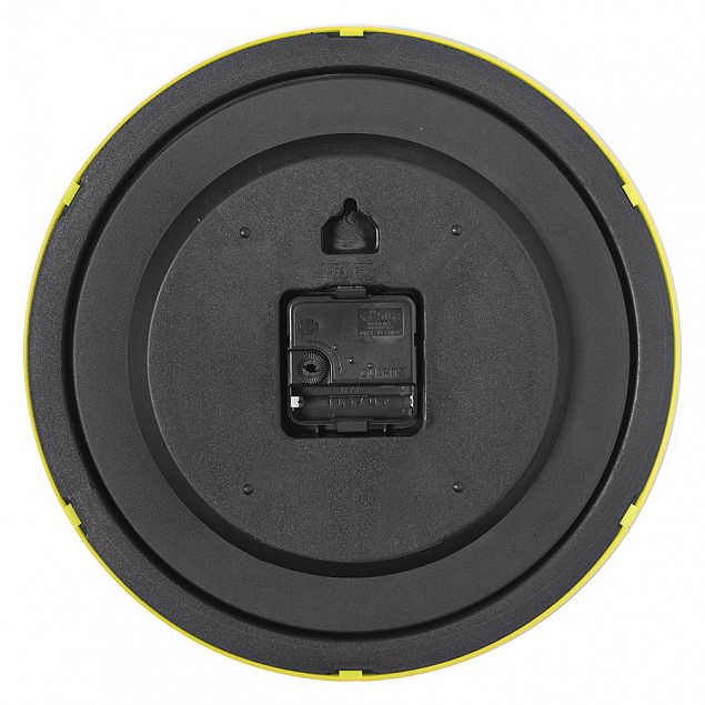 Часы настенные "ПРОМО" разборные; желтый,  D28,5 см; пластик с логотипом в Белгороде заказать по выгодной цене в кибермаркете AvroraStore