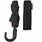 Зонт складной Lui, черный с красным с логотипом в Белгороде заказать по выгодной цене в кибермаркете AvroraStore