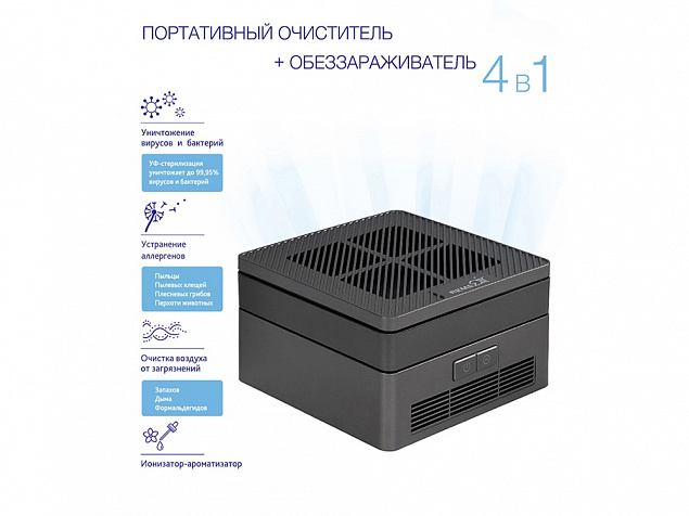 Многофункциональный очиститель, обеззараживатель 4 в 1 с логотипом в Белгороде заказать по выгодной цене в кибермаркете AvroraStore