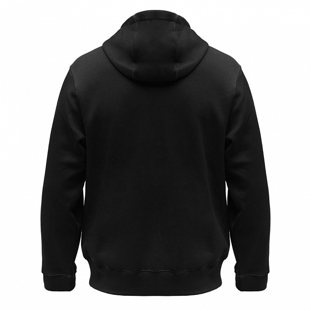 Толстовка мужская Hooded Full Zip черная с логотипом в Белгороде заказать по выгодной цене в кибермаркете AvroraStore