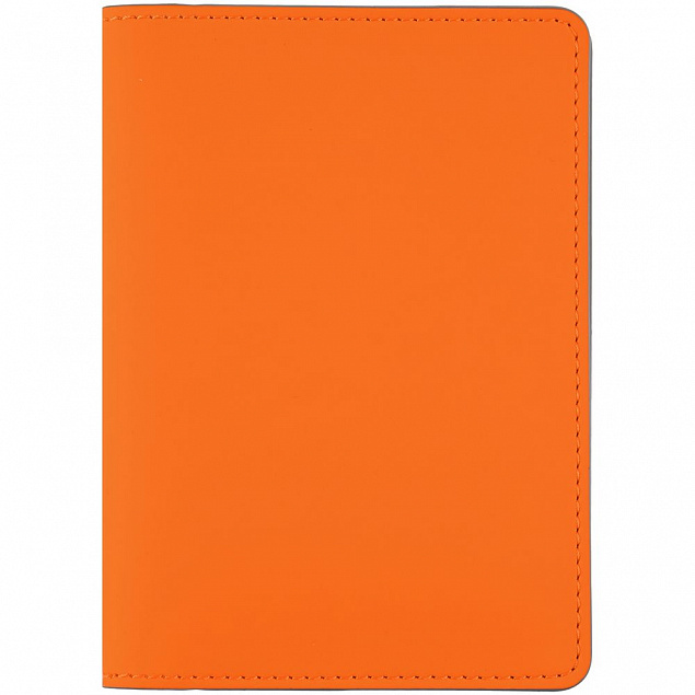 Обложка для паспорта Shall Simple, оранжевый с логотипом в Белгороде заказать по выгодной цене в кибермаркете AvroraStore