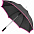 Зонт-трость Highlight, черный с зеленым с логотипом в Белгороде заказать по выгодной цене в кибермаркете AvroraStore