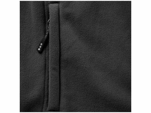 Куртка флисовая Brossard мужская, антрацит с логотипом в Белгороде заказать по выгодной цене в кибермаркете AvroraStore
