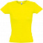 Футболка женская MISS 150, желтая (лимонная) с логотипом в Белгороде заказать по выгодной цене в кибермаркете AvroraStore