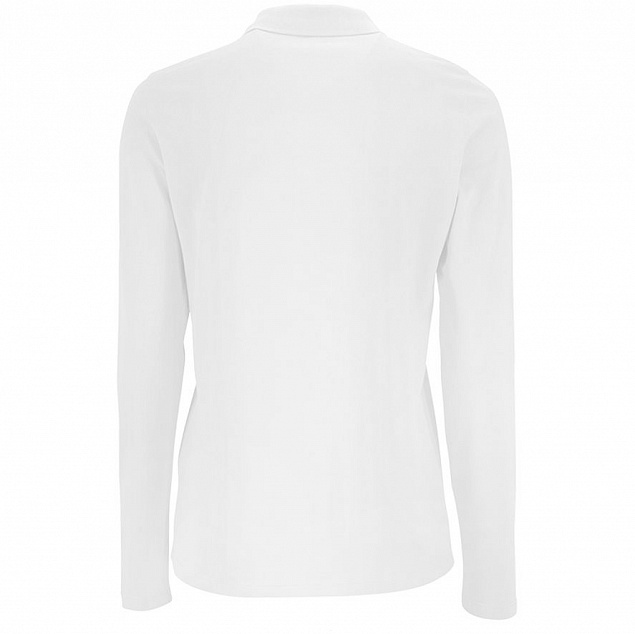 Рубашка поло женская с длинным рукавом PERFECT LSL WOMEN, белая с логотипом в Белгороде заказать по выгодной цене в кибермаркете AvroraStore