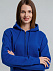 Толстовка с капюшоном на молнии унисекс King, ярко-синяя с логотипом в Белгороде заказать по выгодной цене в кибермаркете AvroraStore