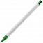 Ручка шариковая Chromatic White, белая с зеленым с логотипом в Белгороде заказать по выгодной цене в кибермаркете AvroraStore