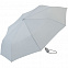 Зонт складной AOC, светло-серый с логотипом в Белгороде заказать по выгодной цене в кибермаркете AvroraStore