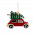 Ёлочная игрушка Машинка (красный) с логотипом в Белгороде заказать по выгодной цене в кибермаркете AvroraStore