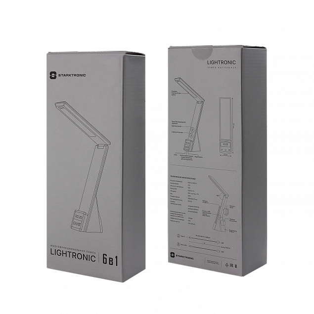 Многофункциональная лампа 6 в 1,  Lightronic (белый) с логотипом в Белгороде заказать по выгодной цене в кибермаркете AvroraStore