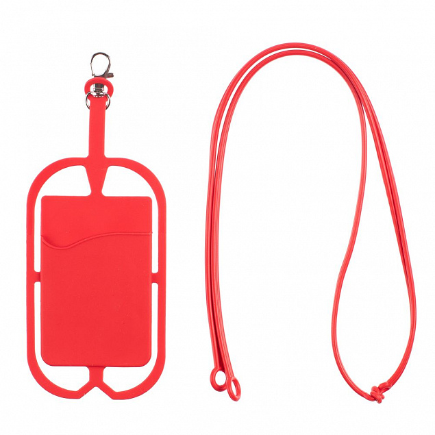 Чехол для карты на телефон Nicolaus, красный с логотипом в Белгороде заказать по выгодной цене в кибермаркете AvroraStore