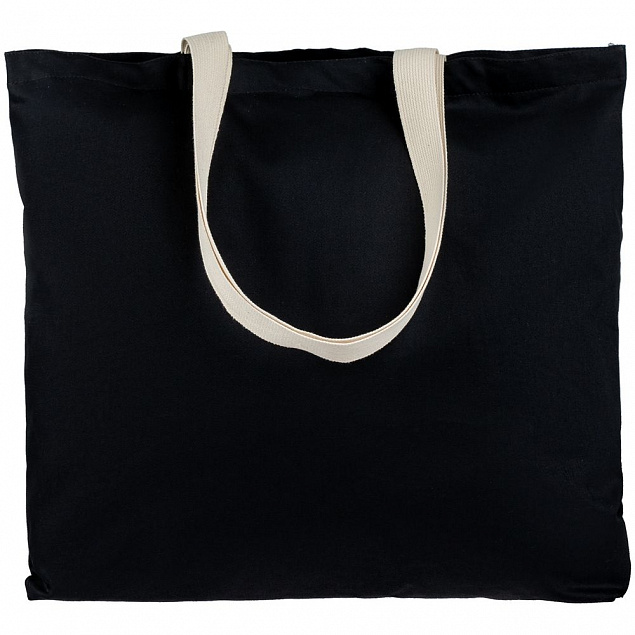 Холщовая сумка Shelty, черная с логотипом в Белгороде заказать по выгодной цене в кибермаркете AvroraStore