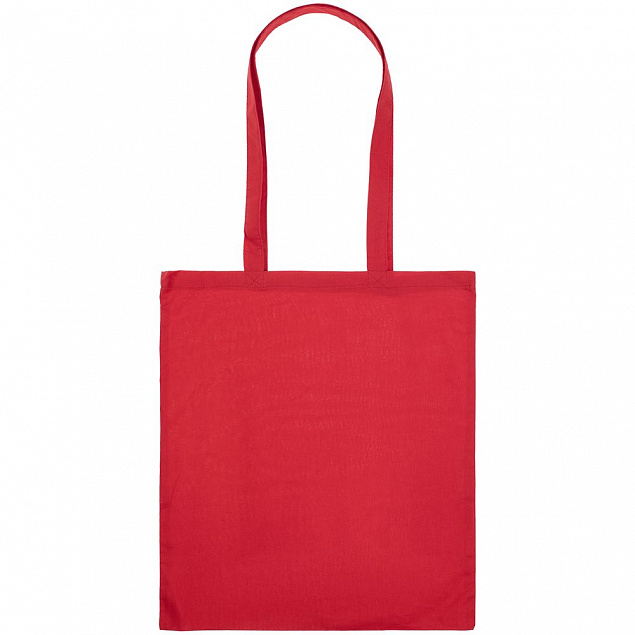 Холщовая сумка Basic 105, красная с логотипом в Белгороде заказать по выгодной цене в кибермаркете AvroraStore