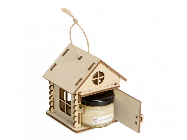 Подарочный набор Крем-мед в домике, крем-мед с ванилью 35 г с логотипом в Белгороде заказать по выгодной цене в кибермаркете AvroraStore
