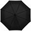 Зонт складной Clevis с ручкой-карабином, черный с логотипом в Белгороде заказать по выгодной цене в кибермаркете AvroraStore