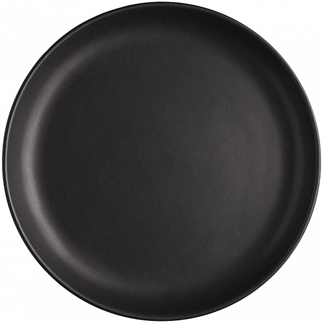 Тарелка Nordic Kitchen, малая, черная с логотипом в Белгороде заказать по выгодной цене в кибермаркете AvroraStore