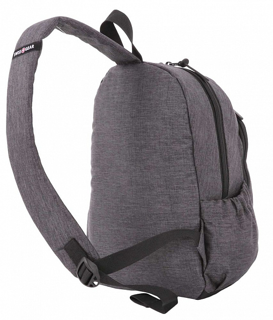 Рюкзак на одно плечо Swissgear Grey Heather, серый с логотипом в Белгороде заказать по выгодной цене в кибермаркете AvroraStore