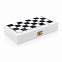 Набор настольных игр 3-в-1 в деревянной коробке FSC® с логотипом в Белгороде заказать по выгодной цене в кибермаркете AvroraStore
