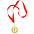 Медаль наградная на ленте  "Бронза" с логотипом в Белгороде заказать по выгодной цене в кибермаркете AvroraStore