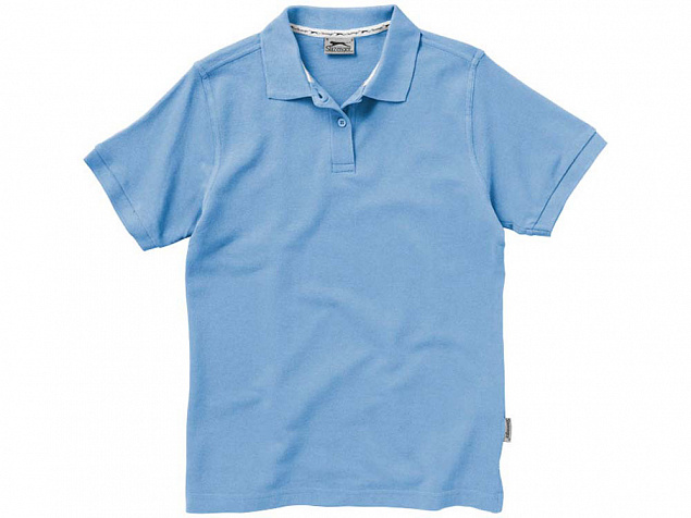 Рубашка поло Forehand женская, голубой с логотипом в Белгороде заказать по выгодной цене в кибермаркете AvroraStore