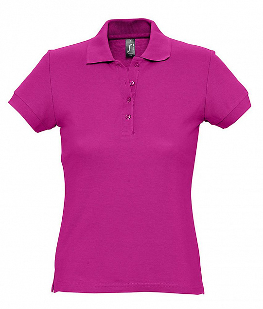 Рубашка поло женская PASSION 170, ярко-розовая (фуксия) с логотипом в Белгороде заказать по выгодной цене в кибермаркете AvroraStore