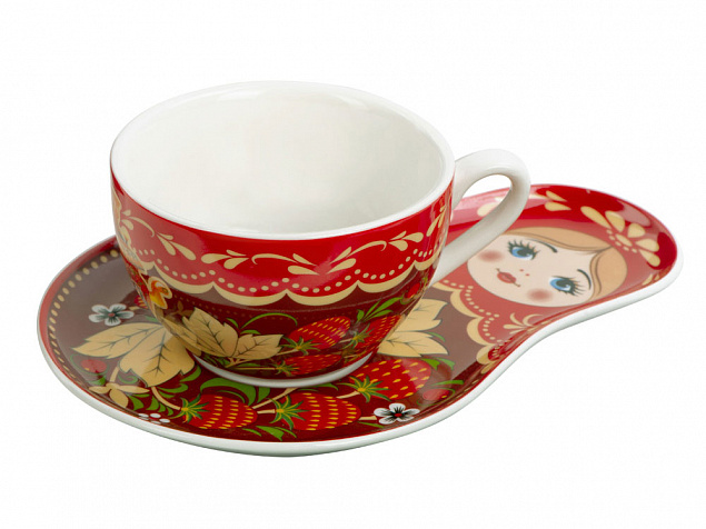 Подарочный набор: чайная пара, чай Глинтвейн с логотипом в Белгороде заказать по выгодной цене в кибермаркете AvroraStore