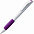 Ручка шариковая Grip, белая с фиолетовым с логотипом в Белгороде заказать по выгодной цене в кибермаркете AvroraStore