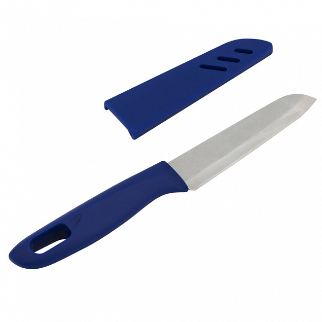 Нож кухонный Aztec, синий с логотипом в Белгороде заказать по выгодной цене в кибермаркете AvroraStore