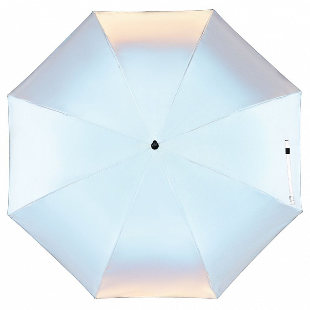 Зонт-трость Manifest со светоотражающим куполом, серый с логотипом в Белгороде заказать по выгодной цене в кибермаркете AvroraStore