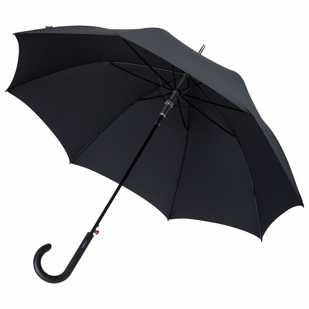 Зонт-трость E.703, черный с логотипом в Белгороде заказать по выгодной цене в кибермаркете AvroraStore